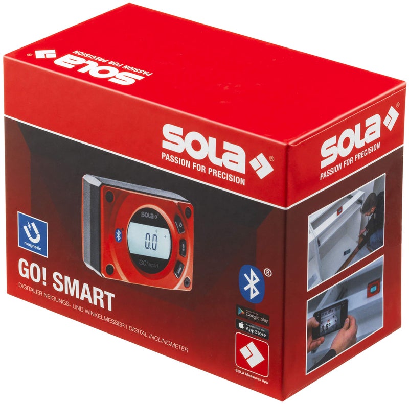 SOLA مستوى جيب رقمي ذكي SOLA GO! مع بلوتوث، مغناطيسي 3 إنش - Image 4